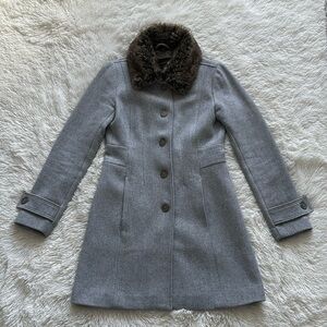 Banana Republic Factory grey wool coat